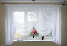 Fertiggardine aus Voile Schöne Gardine AG4 Modern Weiß Fenstergardine Fenster