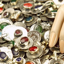 40 real Jeweled COINS Tribal