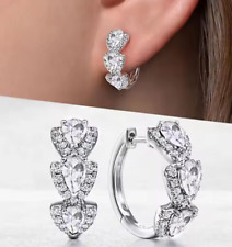 Ohrringe, in Silber mit