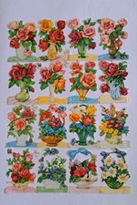 Alte Oblaten, Glanzbilder, Bogen, EAS, Scraps, Bokmärken, Decoupis