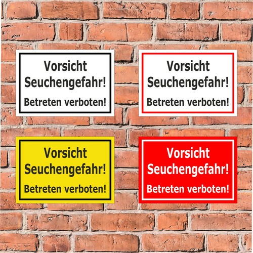 Schild wald seuchengefahr - schild,