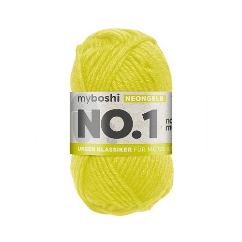 Myboshi wolle neongelb 50 - myboshi, 1