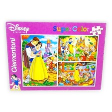Schneewittchen Disney Princess Puzzle Supercolor Clementoni 9 12 18 Teile 3Stück