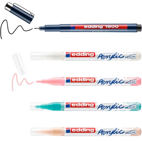 Edding manga acrylstifte set - edding, acrylstifte-set