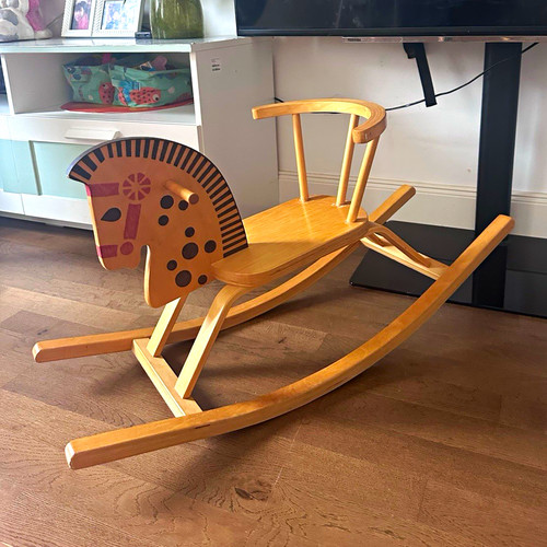 Holz schaukelpferd für kinder - holz,