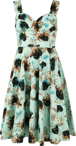 Hell bunny mittellanges kleid - hell,