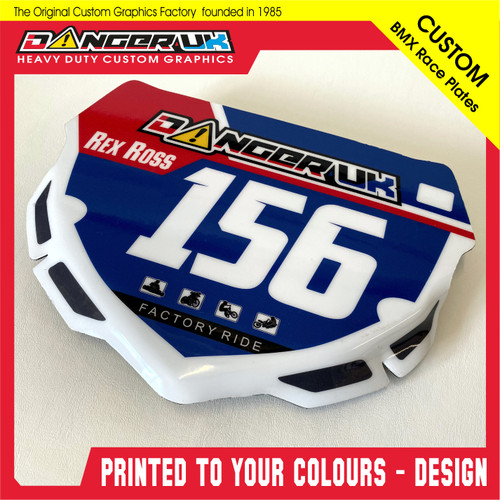Bmx race plate - plate, komplett