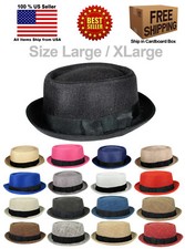 FABRIC PORK PIE PORKPIE FEDORA
