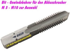Bit Gewindebohrer BAER M3 -