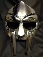 Halloween MF DOOM Maske Mad-Villain Stahl Gesichtsrüstung Mittelalter handgeschmiedete Maske