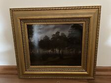 Caspar David Friedrich Porzellanbild“Der Abend“im Holzrahmen, Edition ars mundi