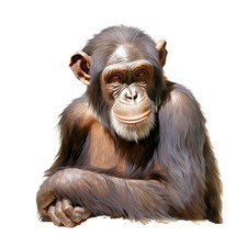 8x sticker chimpanzee car