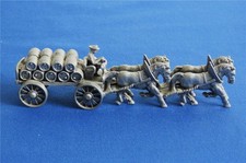 Zinn Miniatur Brauereigespann