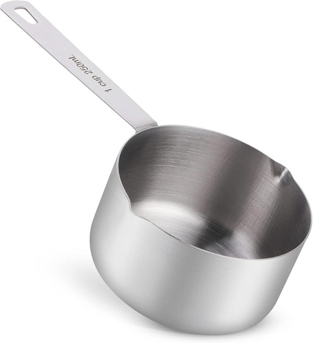 Edelstahl messbecher 2 - messbecher,, 1/2