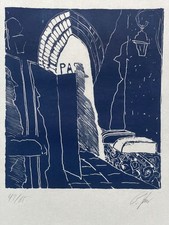 Zinkografie E.Froeschlin 2002 Paris signiert Original Grafik Druck Kunst Auflage