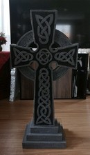 Halloween Grabstein Keltisches Kreuz Wikinger Mittelalter Deko