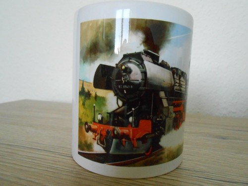 Tasse mit eisenbahnmotiv - tasse,
