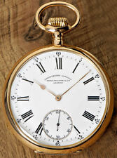 PATEK PHILIPPE 18ct ROSÉGOLD "CHRONOMETRO GONDOLO" HERREN TASCHENUHR 22 LINIEN