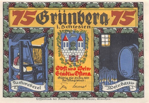 Pfennig notgeld grünberg - 75,