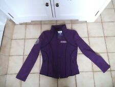 Fleecejacke Equi Theme lila/schwarz Gr. M