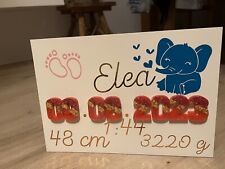 Geburt, Geschenk, Individuell, Personalisiert, Handgefertigt, Unikat,