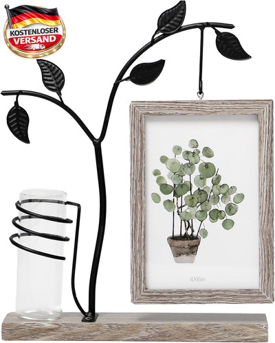 Bilderrahmen 10x15 mit vase - cm,