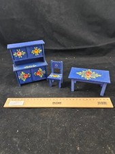 Set Schrank Tisch Stuhl Holz