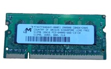 Micron 512MB PC2-6400 DDR2-666MHz CL6 200-Pin SoDimm  ( MT4HTF6464HY-800E1)