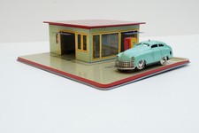 Schuco 1502/1001 Express Service Tankstelle Shell lithografiert mit OVP & Auto