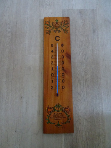 Wandthermometer ddr holz 15 - wandthermometer,