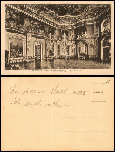 Ansichtskarte rudolstadt - ansichtskarte,