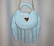 Hippie Häkel Fransen Tasche