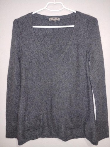 Women jigsaw sweater grey - jigsaw,