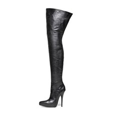 Kniehoher stiefel mit - kniehoher,