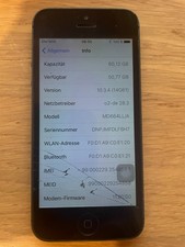 Apple iPhone 5 - 64GB - Schwarz & Graphit (Ohne Simlock) A1429 (GSM)