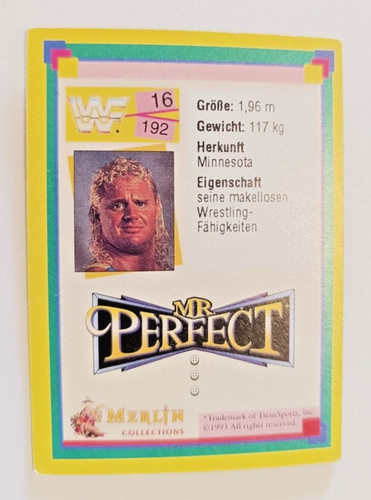 Wwf wrestling sammelkarte - sammelkarte, nr