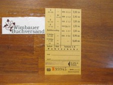 Originalfahrkarte deutsche Bahn Fahrausweis Deutsche Bahn :