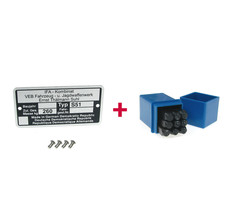 Set Typenschild + Schlagzahlen