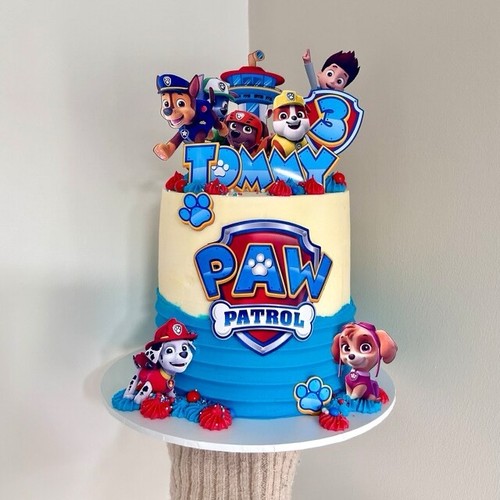 Paw patrol cake - topper, set