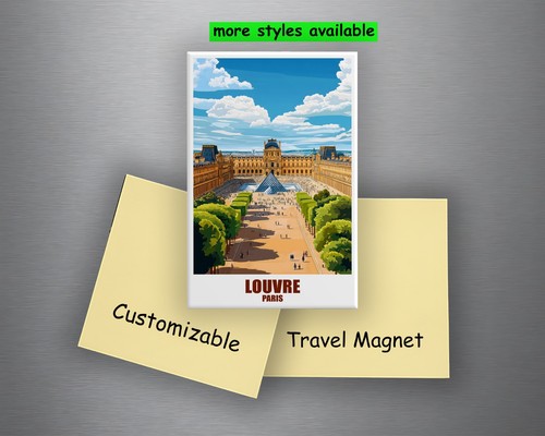 Louvre kühlschrankmagnet - louvre,