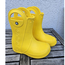 Crocs gelbe Gummistiefel