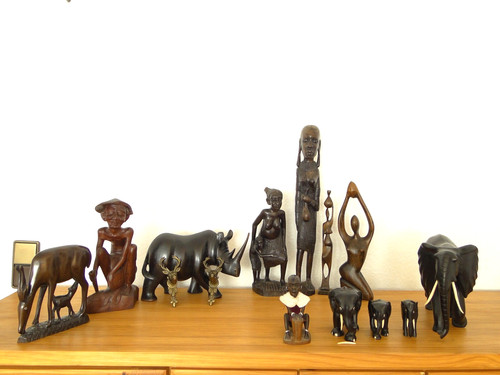 Afrikanische holz figuren aus - figuren,