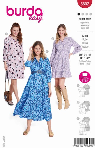 Schnittmuster stufenkleid mit - schnittmuster,
