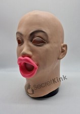 LATEX WEIBLICHE MASKE CROSS
