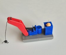 Spielwelten Der Hafen - Charlys Schwimmkran  blau / rot  komplett und Original