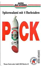 Telefonkarte - S  58 von 1992 , Pick Salami , leer