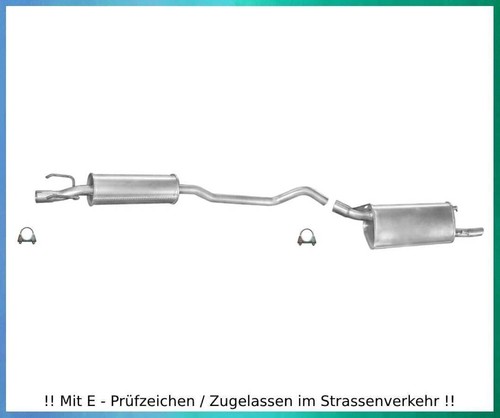 Auspuffanlage für opel corsa - auspuffanlage,