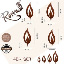 Flammen Edelrost Metall Rost