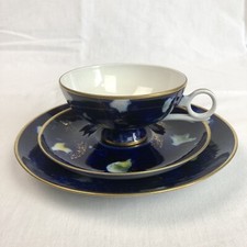 Wallendorf Porzellan Echt Kobalt Blau Sammeltasse Kaffee- Teegedeck