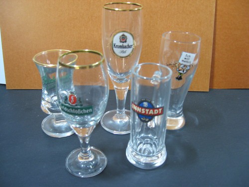 Miniatur biergläser - 5x,